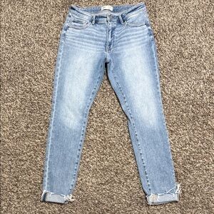 BKE Light Blue Ankle Jeans